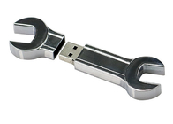 Метал Усб большой емкости формы гаечного ключа, серебряная польза Ковениент привода ручки 64г 2,0