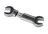 Метал Усб большой емкости формы гаечного ключа, серебряная польза Ковениент привода ручки 64г 2,0
