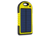 Емкость заряжателя 6000мАх Беттеры желтого цвета логотипа лазера солнечная приведенная в действие портативная