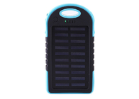Голубой водоустойчивый солнечный заряжатель для телефона Андроид 4000мАх с 5пкс привел свет